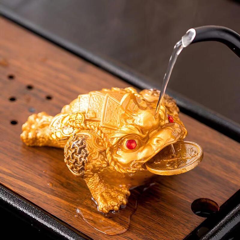 Color-Changing Armored Golden Toad Tea Pet
