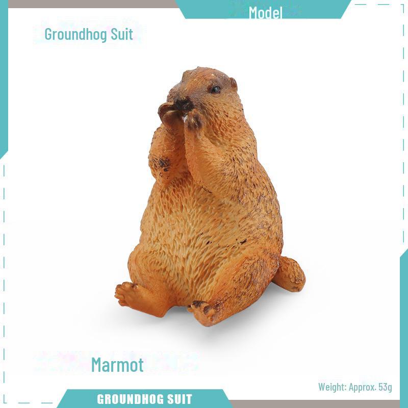 Wild Animal Models: Handmade Groundhog, Squirrel, and Chipmunk Forest Ornaments