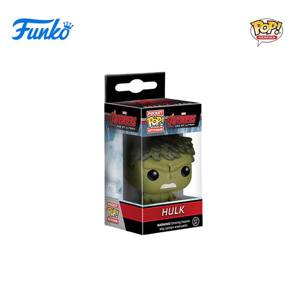New FUNKO POP Classic FilmMarvel characters Spider-Man Thor The Hulk Toys Figures Collection Model Toy birthday Gifts Key Chain