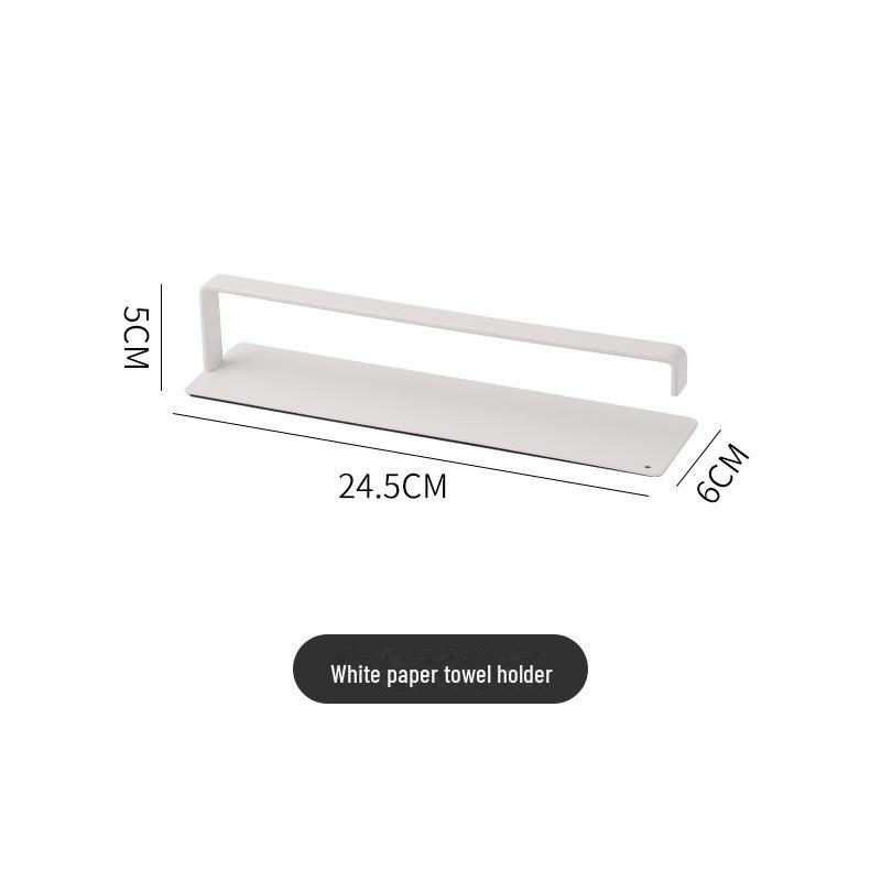 Magnetic Refrigerator Rack & Holder for Paper Towels, Seasoning Bottles, Cling Film, and Rags.