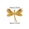 Stainless Steel Gloss Dragonfly Pin Brooch 2024 New Trend Gold Color Elegant Blazer One Direction Animal Pins Jewelry Party Gift
