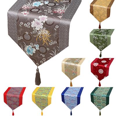 Nouveau Style chinois tissé brocart Table drapeau moderne mode Simple Table drapeau Rural Table à manger Table à thé nappe