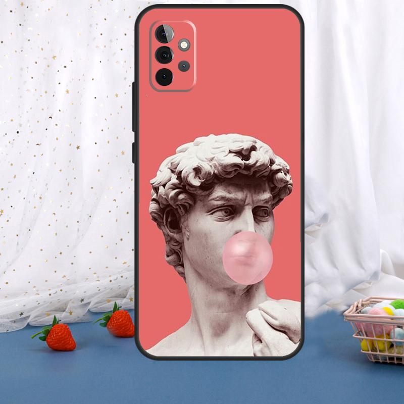 Greek Statue Wearing Hoodie For Samsung Galaxy A36 A26 A16 A05 A06 A54 A34 A14 A22 A32 A52 A55 A35 A15 A53 A13 A56 Case