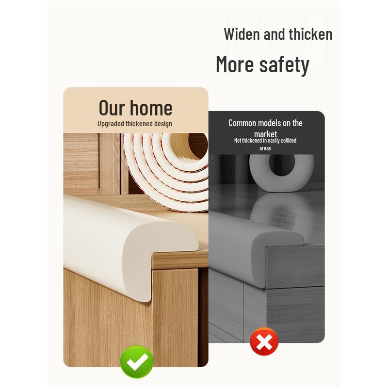 Children's Non-Toxic Soft Corner Guard - Eco-Friendly Anti-Collision Edge Protector for Tables and Walls