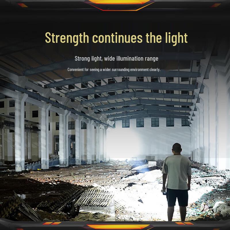 Rechargeable High-Lumen Outdoor Flashlight