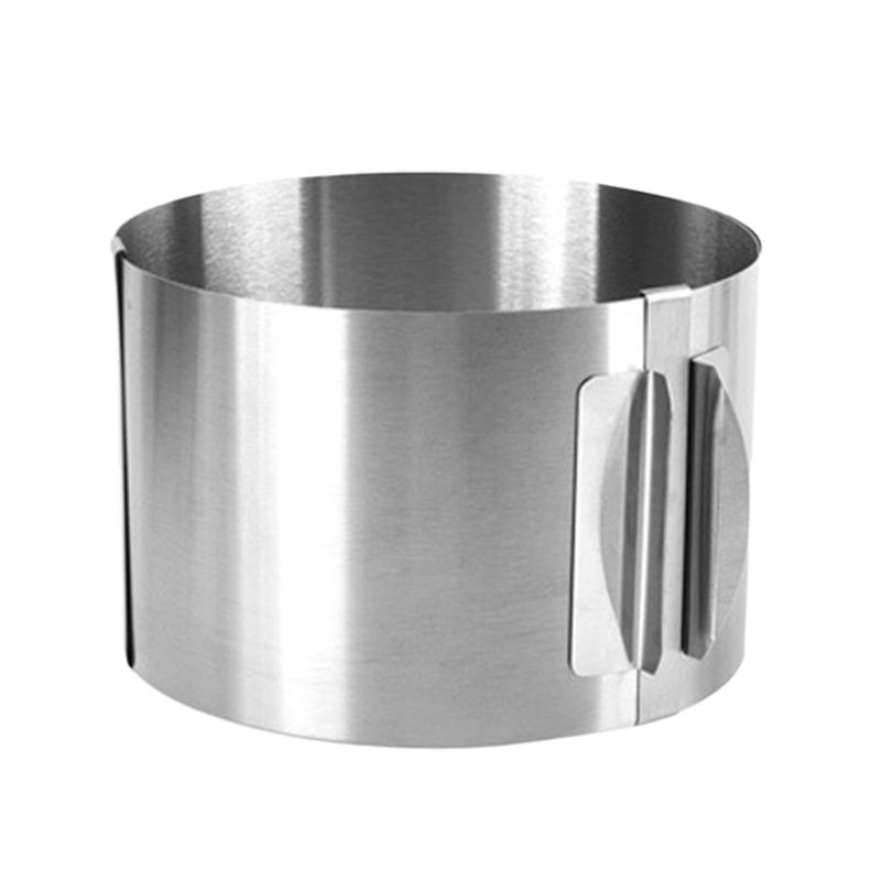 Mousse-Ringe aus Edelstahl Kreisformen mit Skala Rostfrei Verstellbare Backform Rostfrei Kuchen Dekorierwerkzeug