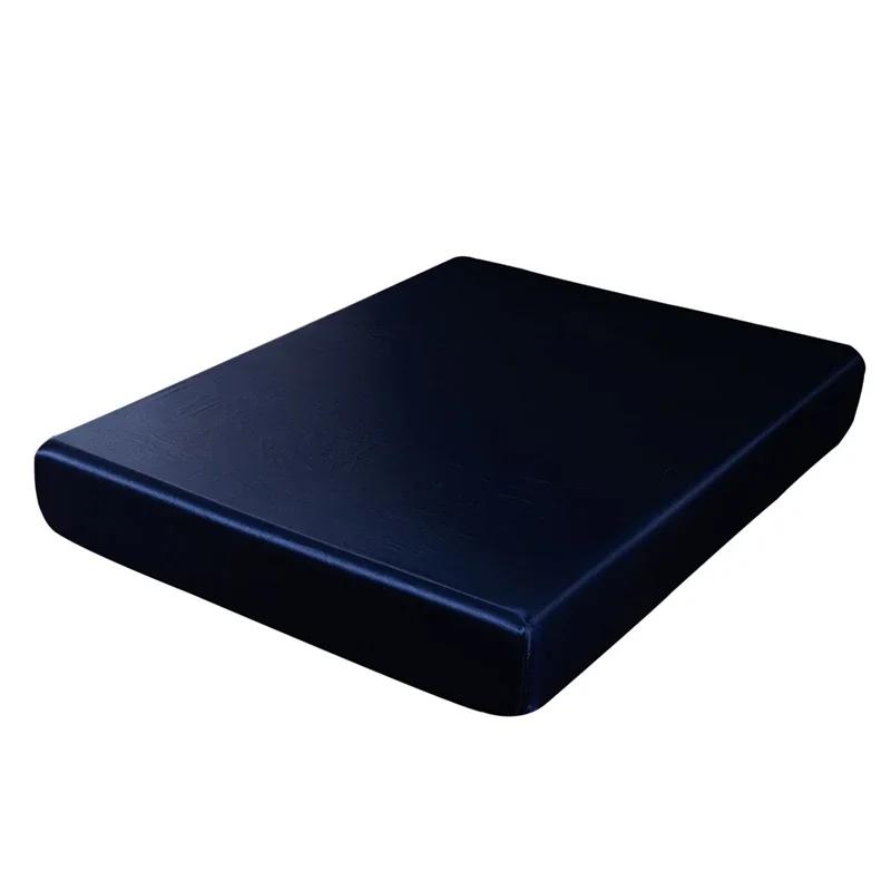 Europäische und Amerikanische Größen Satin Spannbettlaken Glatt Hautfreundlich Elastisches Band Bettlaken King Size Rayon Voll Bettlaken 180x200