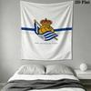 Real Sociedad Wall Tapestry Aesthetic Wall Hanging Printed Fabric Blanket Decorative Tapestries for Bedroom Living Room Home Decor
