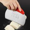 Stainless Steel Dough Cake   Scraper Pizza Cutter Cutting Knife with Scale Baking Tool