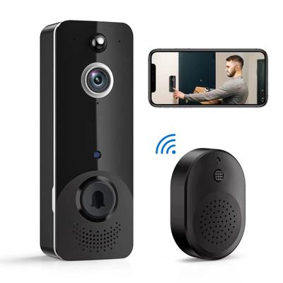 Low-Power Night Vision HD WiFi Doorbell Camera with Smart Security and Battery-Operated Intercom