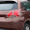 My Good Car  ABS Chrome Trim Car Body Rear Tail Back Light Lamp Frame Stick Car Styling  For Peugeot 2008 Car Accessories