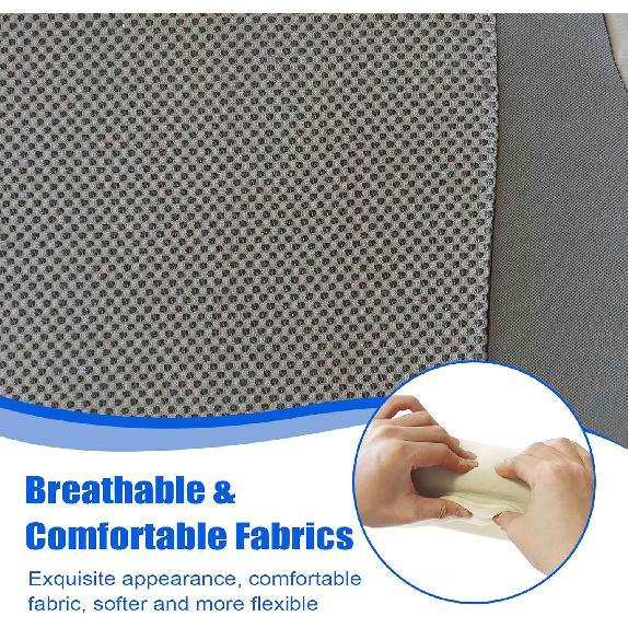 Gray Front Driver Or Passenger Side Bottom Replacement Cloth Seat Cover Compatible With Toyota Tacoma Base Pre-Runner X-Runner 2009 2010 2011 2012