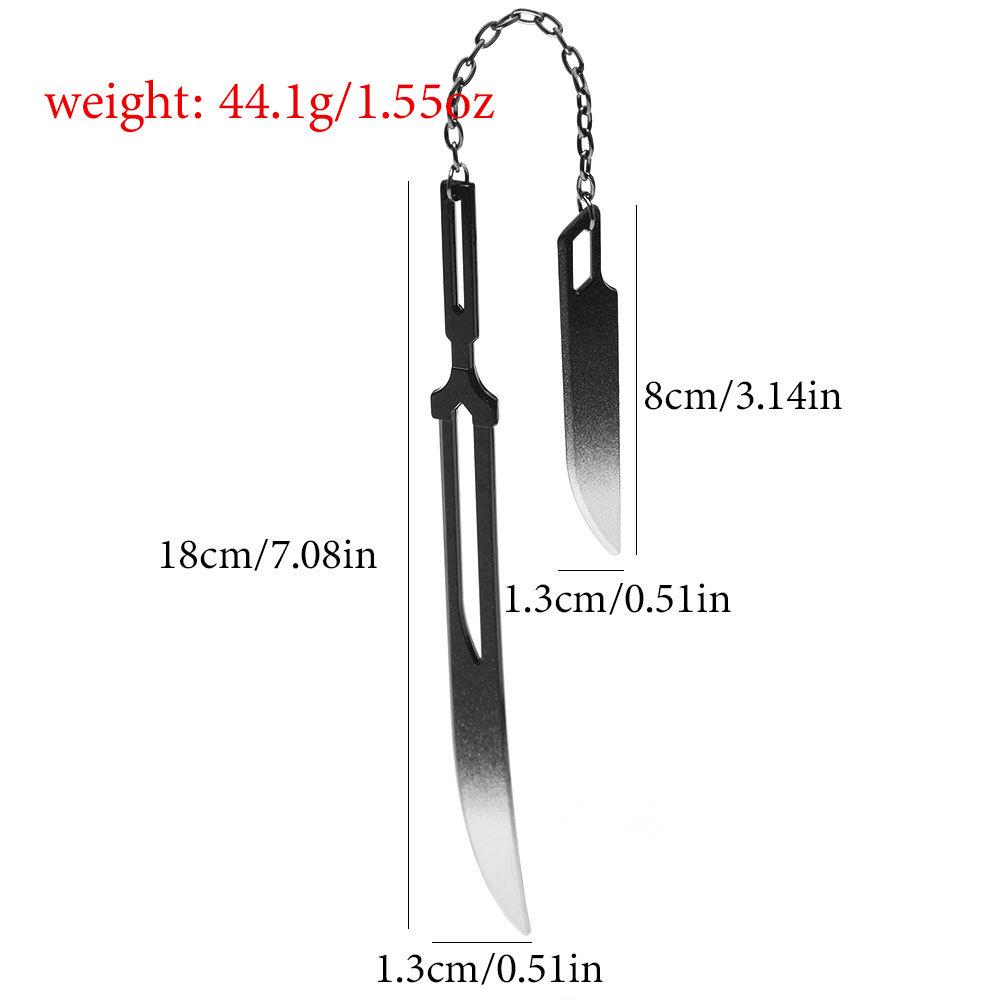 Colgante de la Hoja Zangetsu de Ichigo de Bleach - Accesorio Llavero de Anime