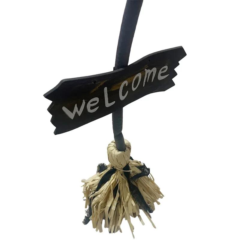 Halloween Witch Broom Electric Movable Witch Broomstick Broom Costume Party Props Supplies Props Broom Cosplay Home Decor