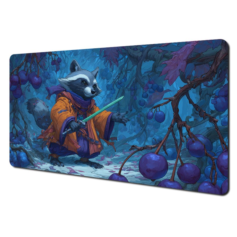 Cute Fantasy Mage Cat Mouse Pad Waterproof Nonslip Retro Medieval Castle Art Mousepad Computer Gaming Mousepad