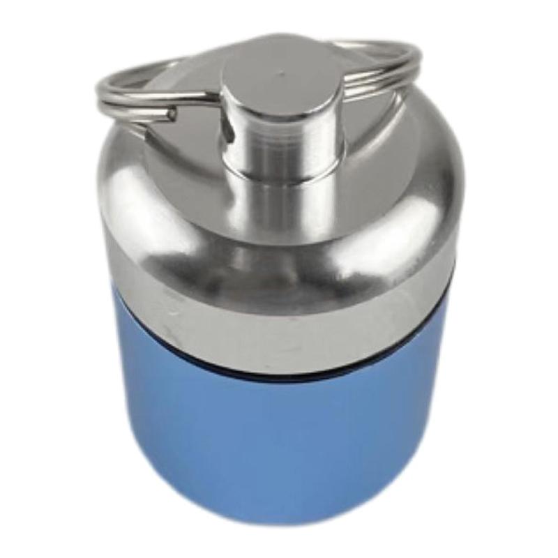Keychain for Pill Holder Portable Aluminum Alloy Waterproof for Pill Box Mini for Pill for Case for Outdoor Travel for P