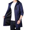 New Men's Medium and Long Casual Jacket Trench Coat Teen Trendy Brand Fashion Handsome Loose Jacket