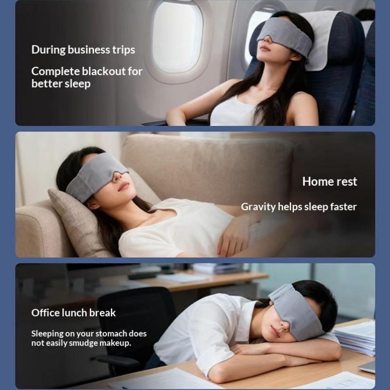 Ultra Light Gravity Weighted Eye Mask Skin-Friendly Double-sided Use Light Blocking Eye Mask Soft Breathable Sleep Aid Eyepatch