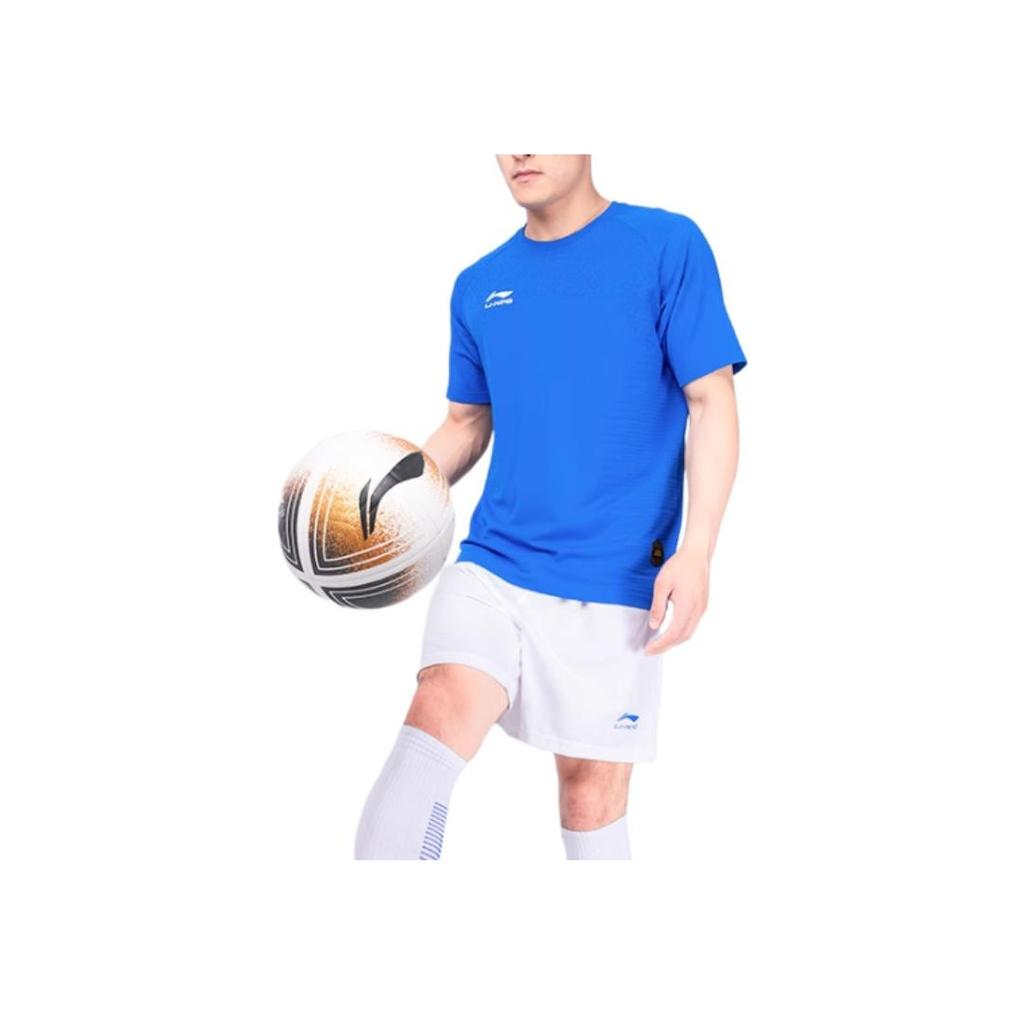 Li Ning Breathable Short Sleeve Training Football Suit Men suit AATS055-4