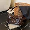 Retro women's bag large capacity single shoulder oblique span tote bag