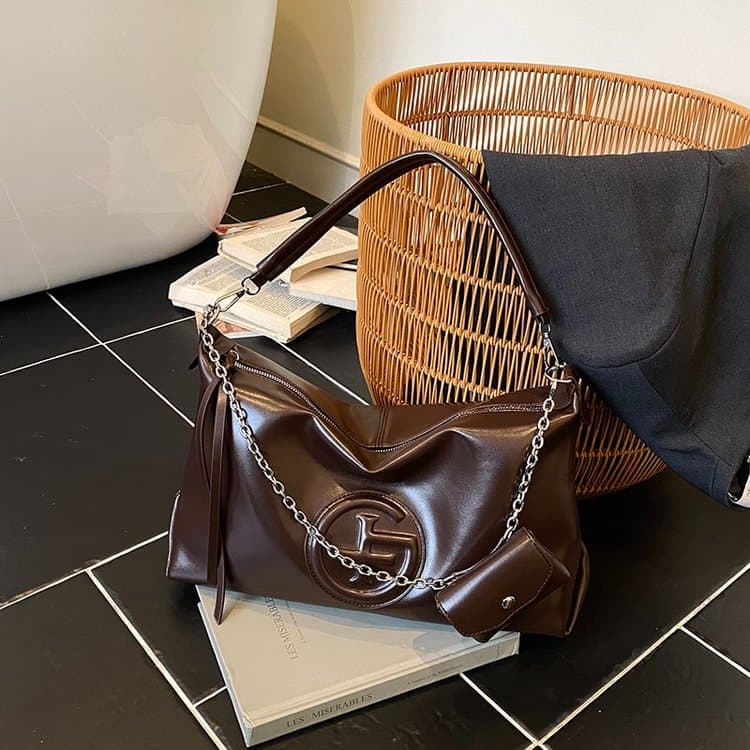 Retro women's bag large capacity single shoulder oblique span tote bag