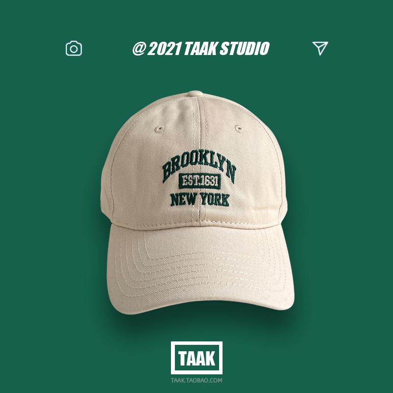 

Korean Spring And Summer Embroidery Soft Top Baseball Cap Women s Japanese Retro Versatile Casual Street Couple Face Small Cap Adjustable&Adult
