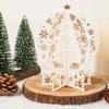 Three-dimensional Christmas Crystal Ball Greeting Card Hollow Holiday Card  Thanksgiving Day Gifts