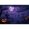 Halloween Decor Backgrounds for Photographs Horror Night Moon Wooden Board Pumpkins Lights Adults Kids Portrait Photo Backdrop