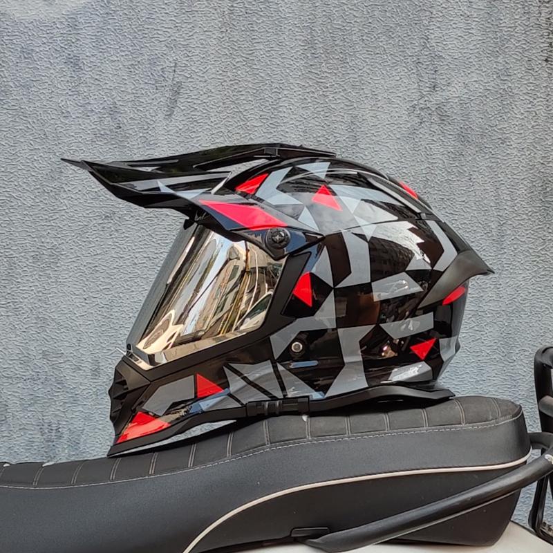 WLT Full Face Motorcycle Helmet ABS Off-road Helmet Professional Full-over Rally Racing Helmet Men DH Downhill Capacete DOT