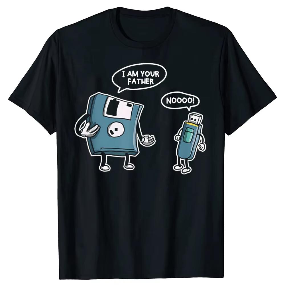 

USB Funny Information Technology Computer Geek T-Shirt Men Fashion T Shirts Cotton Short Sleeve Oversized Loose T-shirt Tops 5XL різнокольоровий