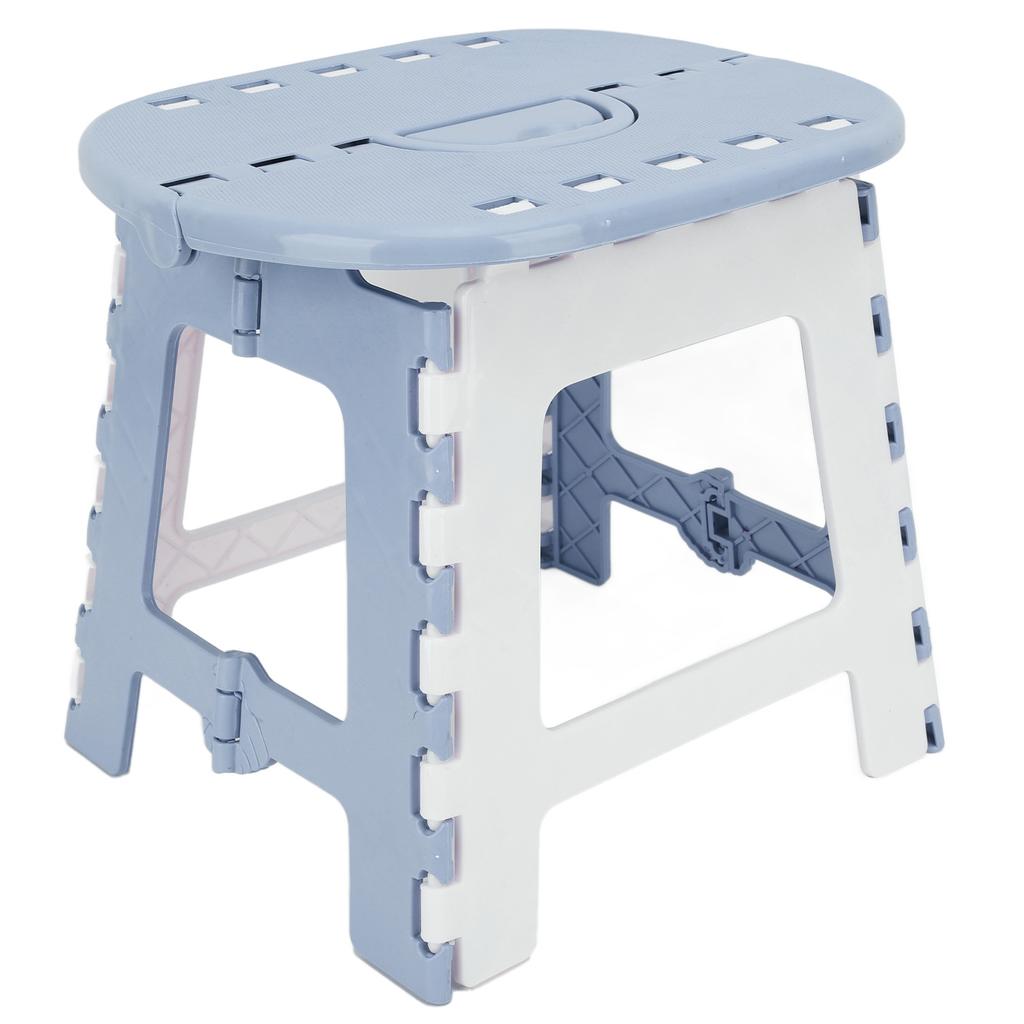 Faltbarer Tritthocker Haushalt Kunststoff Klein Faltbarer Tritthocker für Camping Angeln Outdoor Grau