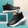 Fashion High Top Men's Genuine Leather Sneakers Comfortable Outdoor Casual Sports Shoes Non-Slip Male Trainers Outdoor Treking Footwear