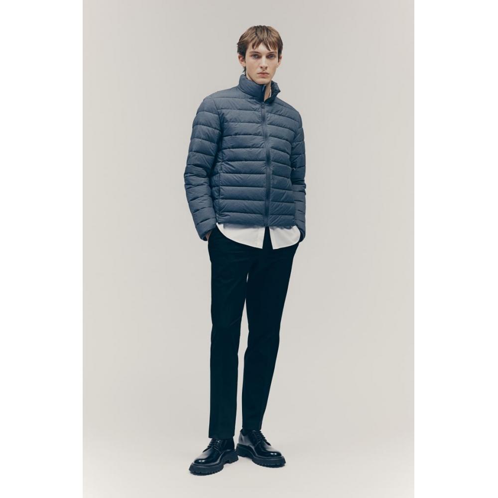 H M ligHtweigHt Puff Jacket sliM Fit Grey