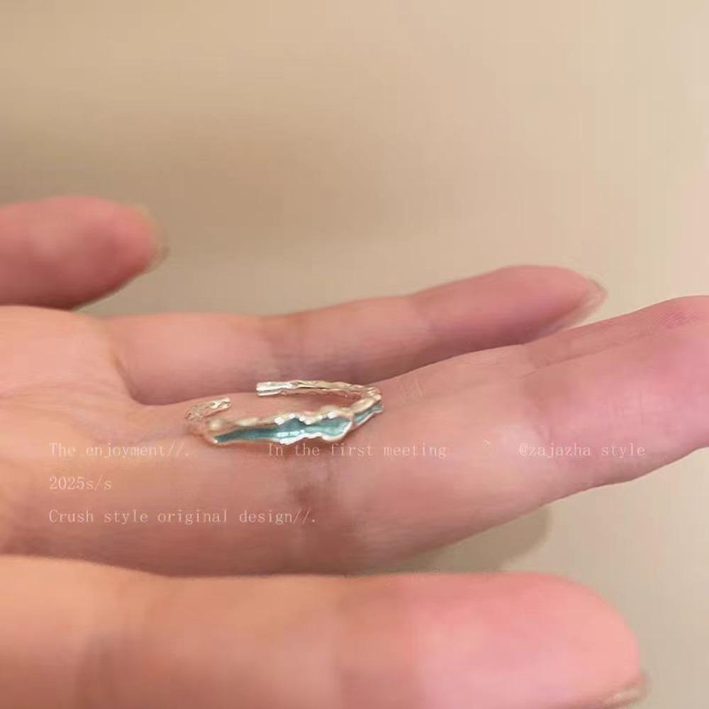 Popular Women's Ring Gold Brushed Double-layer Cross Star Ring Women's Niche Design Exquisite Retro Index Finger Ring 2026 New Explosion