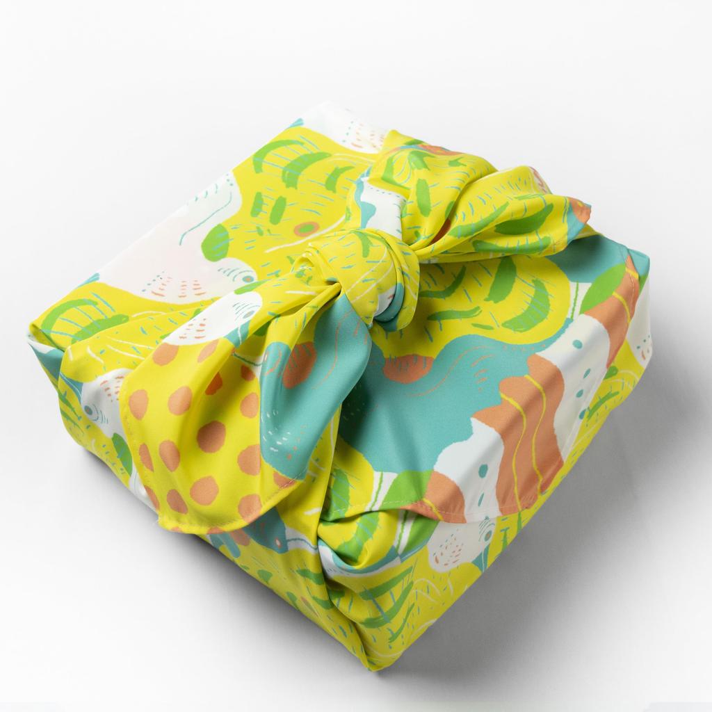 Asakura Senpu Ultra Plain Tiger and Bird Water-Repellent Furoshiki, Nagare, Weave,