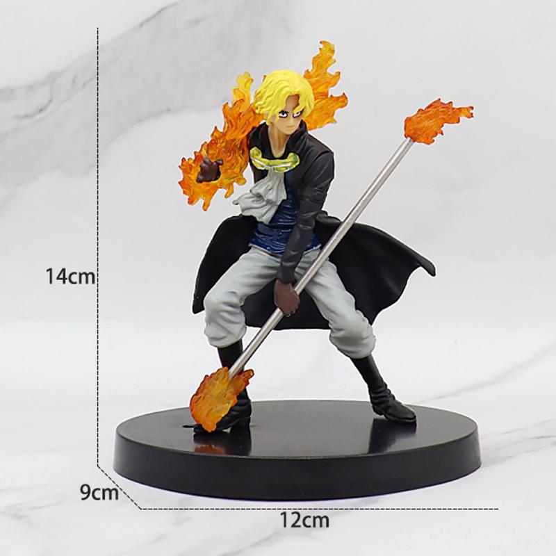 One Piece Luffy Roronoa Zoro Sabo Figure Toys Portgas D Ace Vinsmoke Sanji PVC Figurine Action Collection Anime Model Dolls Gift