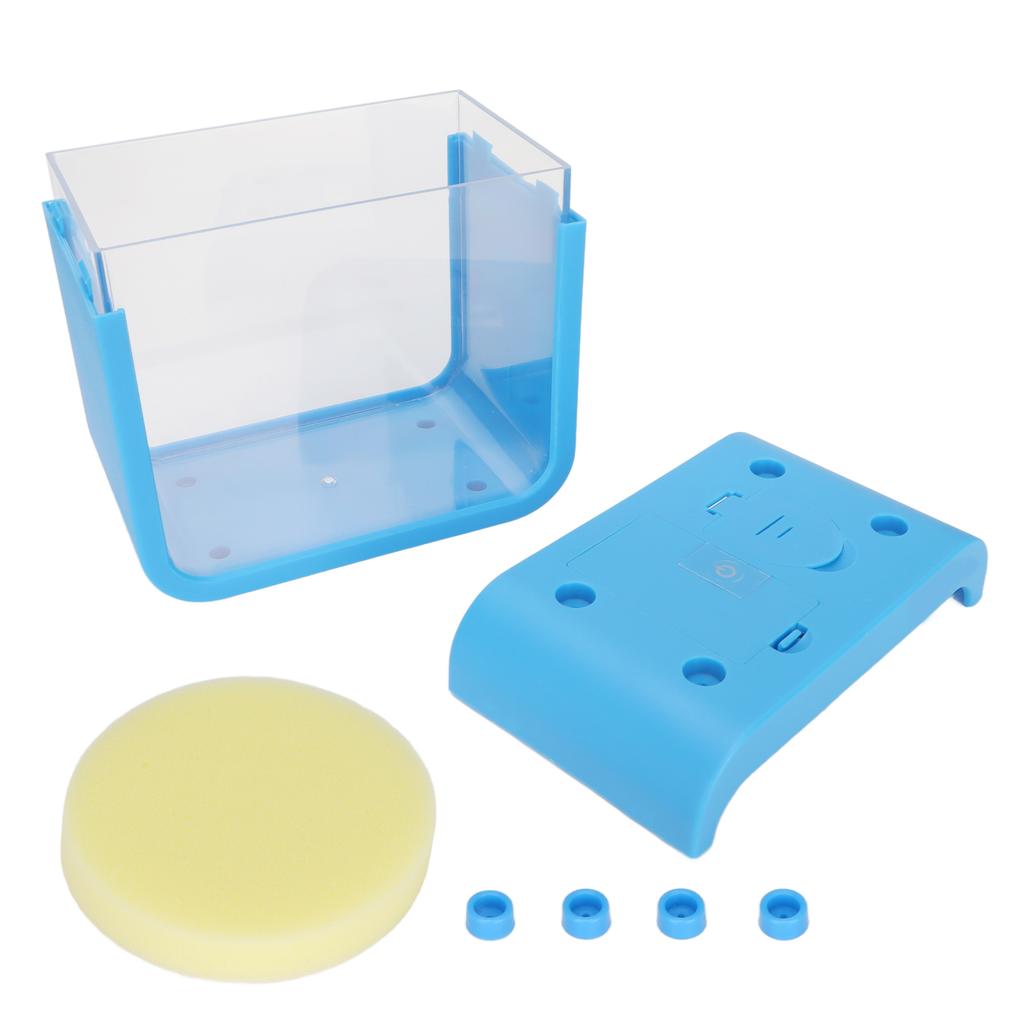 Mini Fish Tank with LED Light Detachable Aquaponic Betta Fish Tank for Office Home Desk Decoration