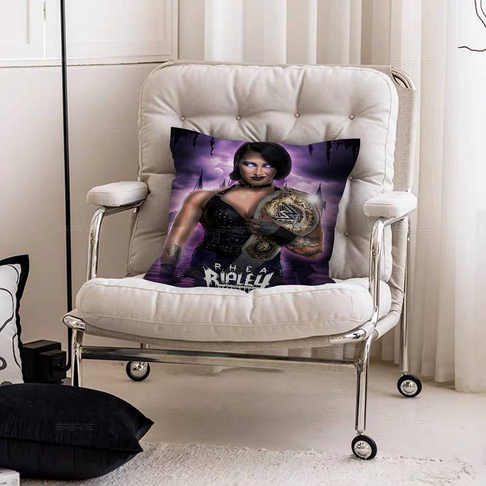 Rhea Ripley Female Wrestler Pillowcase Toon Gift Cushion Cover Bedroom Home Sofa Chair Seat Decor Pillow Case