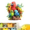 Beautiful Multicolor Parot Wall Sticker for Baby Kid Room Home Décor (60x60cm)