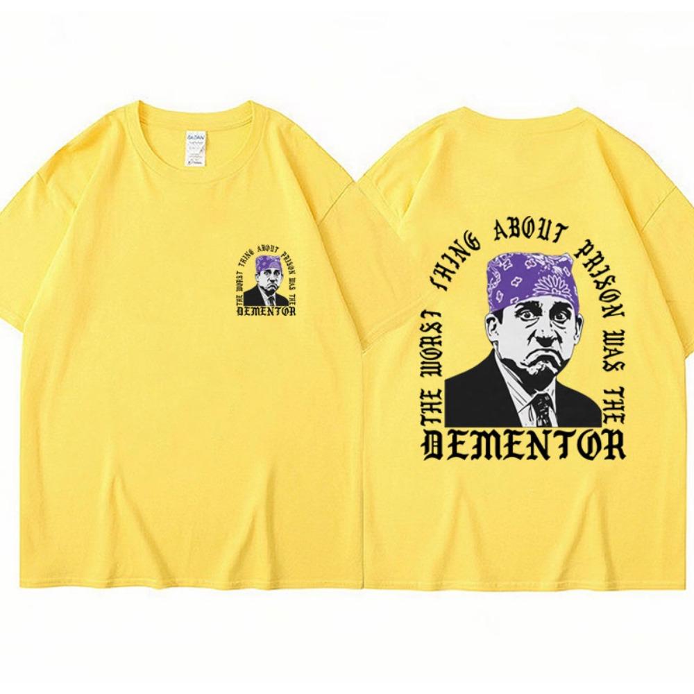 

Prison Mike Michael Scott Homage The Office T Shirt Tv Series Dwight Schrute Jim Halpert Design Cotton Oversized T-Shirt 3XL