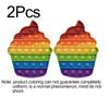 2Pcs Hot Push Bubble Fidget Toys Sensory Autism Special Needs Stress Reliever Squeeze Decompression Toy Fidget Toys For Kids