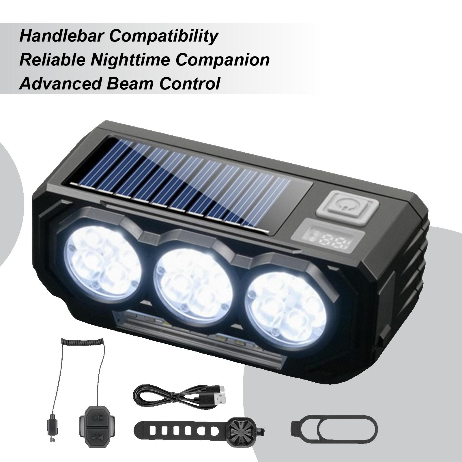 Front Bike Light Waterproof Flashlight With Horn Front Bright Bike Light Cycling Accessories For Road Mountain Electric City чёрный