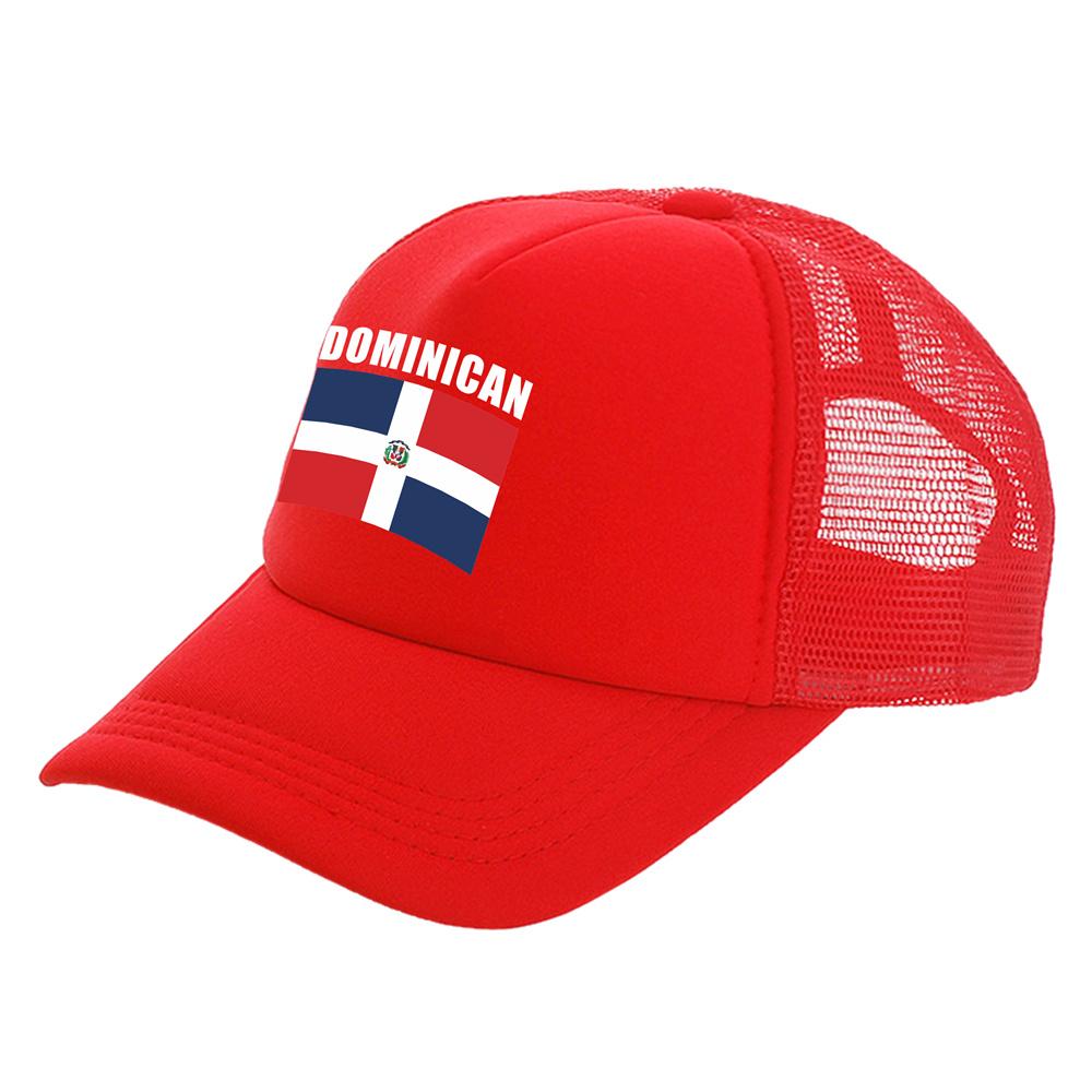 Dominican Republic Flag Trucker Caps Unisex Funny Dominican Hat Baseball Cap Cool Summer Unisex Mesh Net Caps