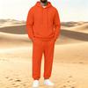 Heren Pullover Hoodie en Sweatshirt 2-delige Atletische Set voor Training en Vrijetijdskleding