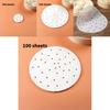 Eco-friendly Silicone Oil Paper Steamer Liners Perfect For Dumplings And Steamed Buns