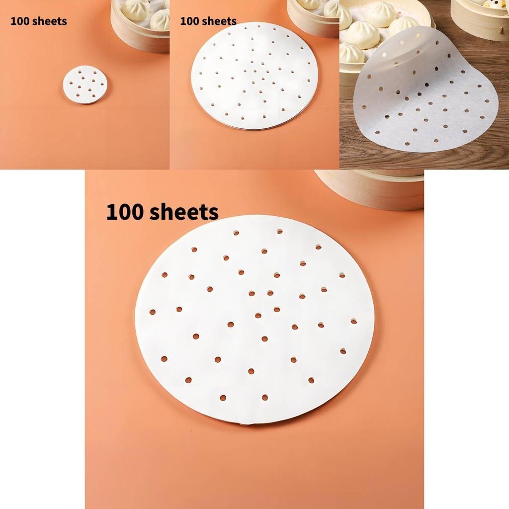Eco-friendly Silicone Oil Paper Steamer Liners Perfect For Dumplings And Steamed Buns