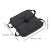 2PCS 600D Oxford Cloth Black Outdoor Canopy Detachable Bearing Fixed Sandbag Awning Sun Umbrella