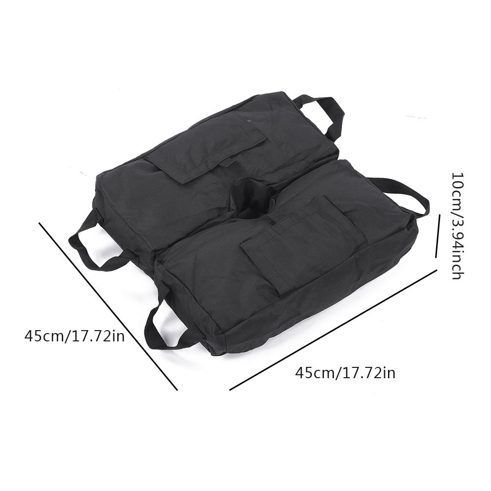 2PCS 600D Oxford Cloth Black Outdoor Canopy Detachable Bearing Fixed Sandbag Awning Sun Umbrella