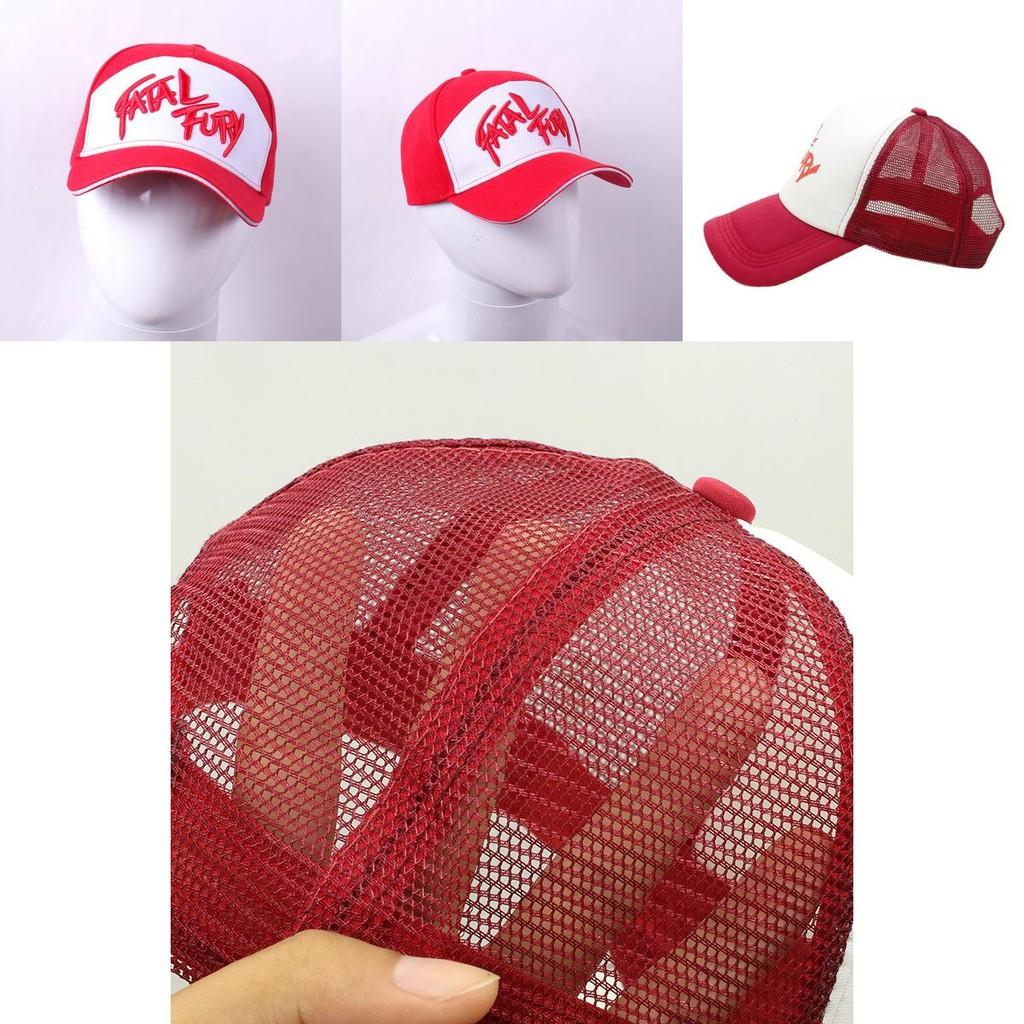Fatal Fury Terry Bogard Bestickte Baumwoll-Baseballkappe Hip Hop Style