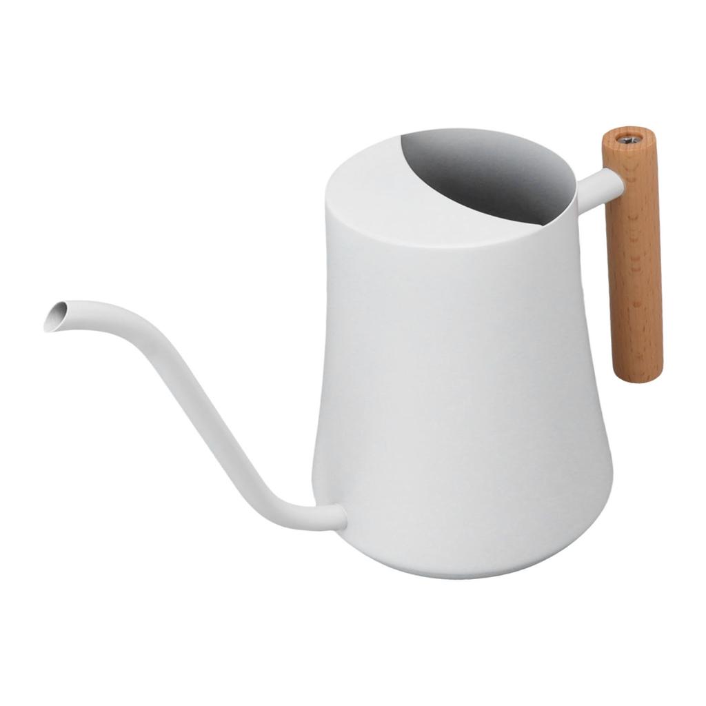 Stainless Steel Watering Can Pot Retro Small Plant Watering Can with Wooden Handle for Indoor Outdoor 1000ML